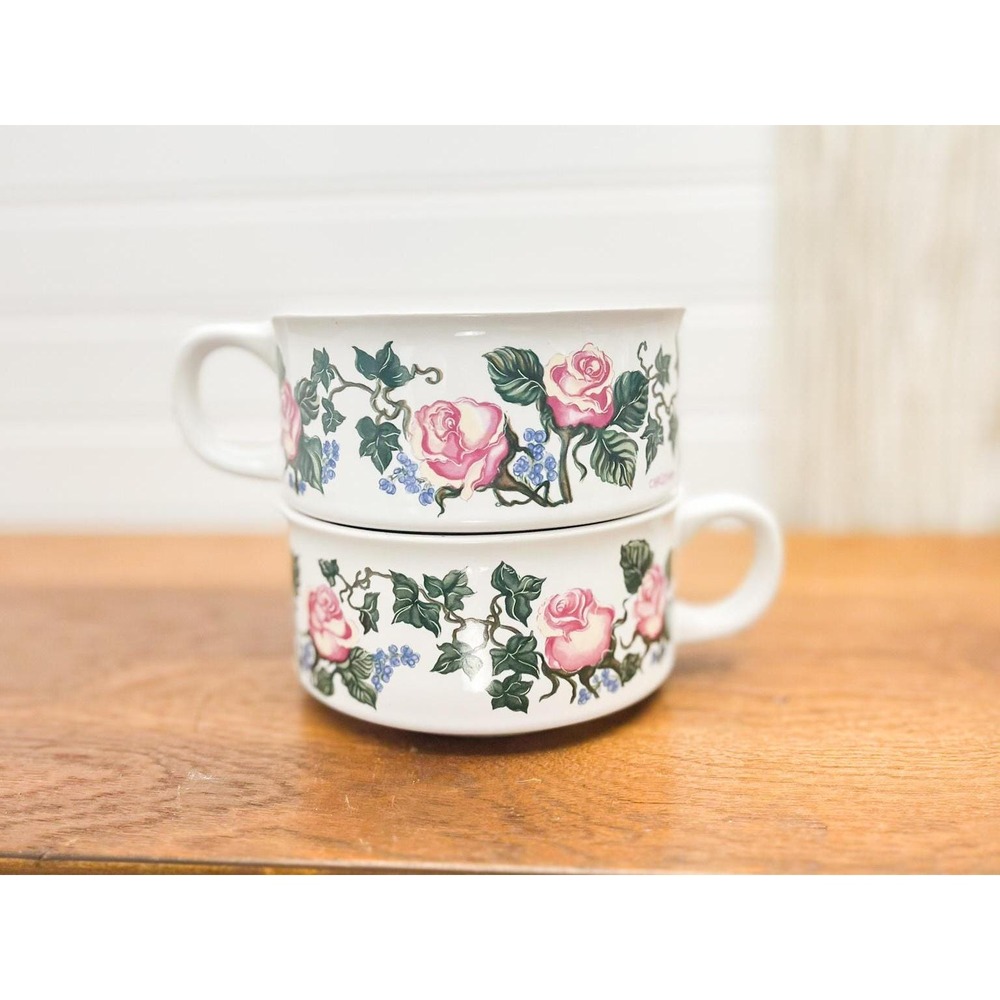 Vintage‎ Floral Soup Bowl Set: Potpourri Press Christina Line